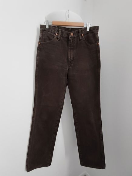Wrangler Men's Cowboy Cut Slim Fit Jeans Dark Chocolate Size 30x34 100% Cotton - Picture 7 of 15